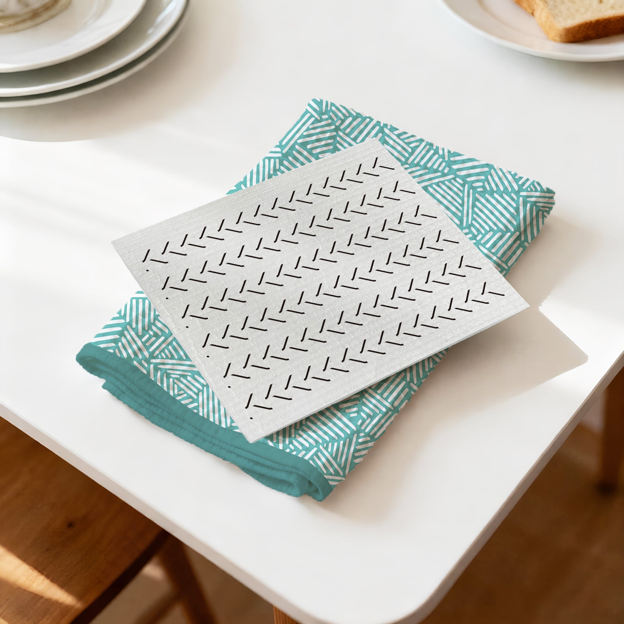 Eco-Friendly Kitchen Towel and Dishcloth Set