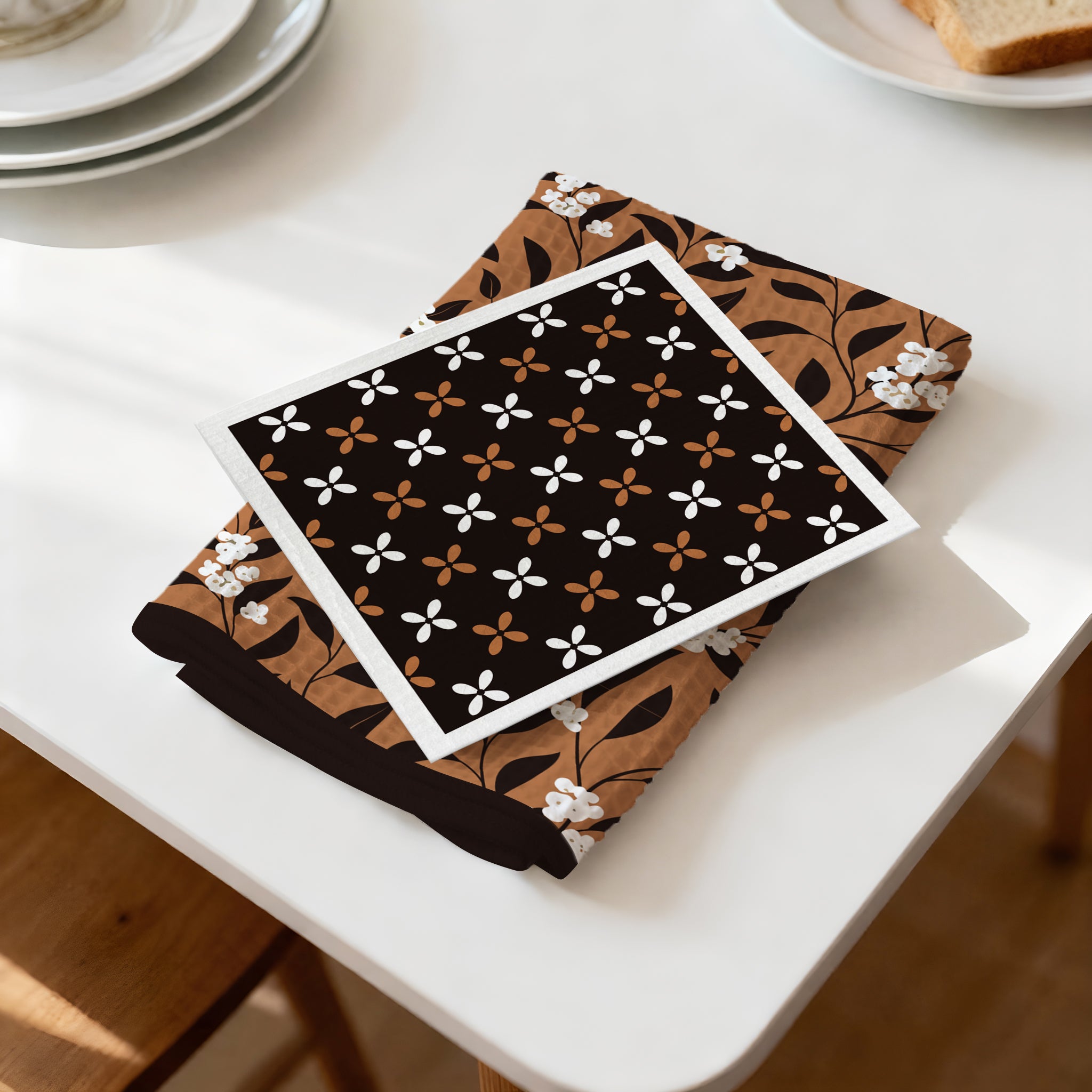 Branded Kitchen Towel & Dishcloth Set