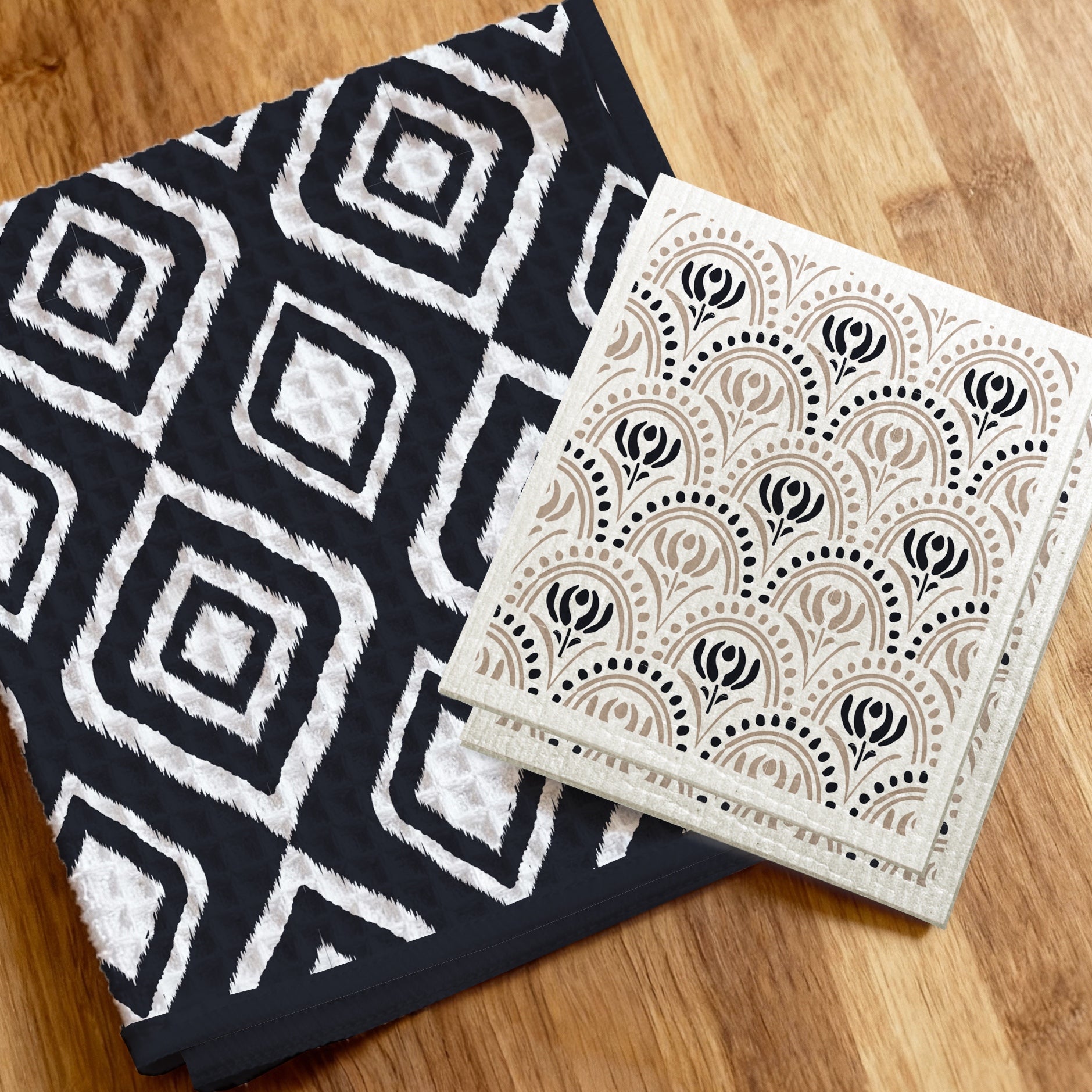 Best-Selling Custom Kitchen Towel & Dishcloth Set