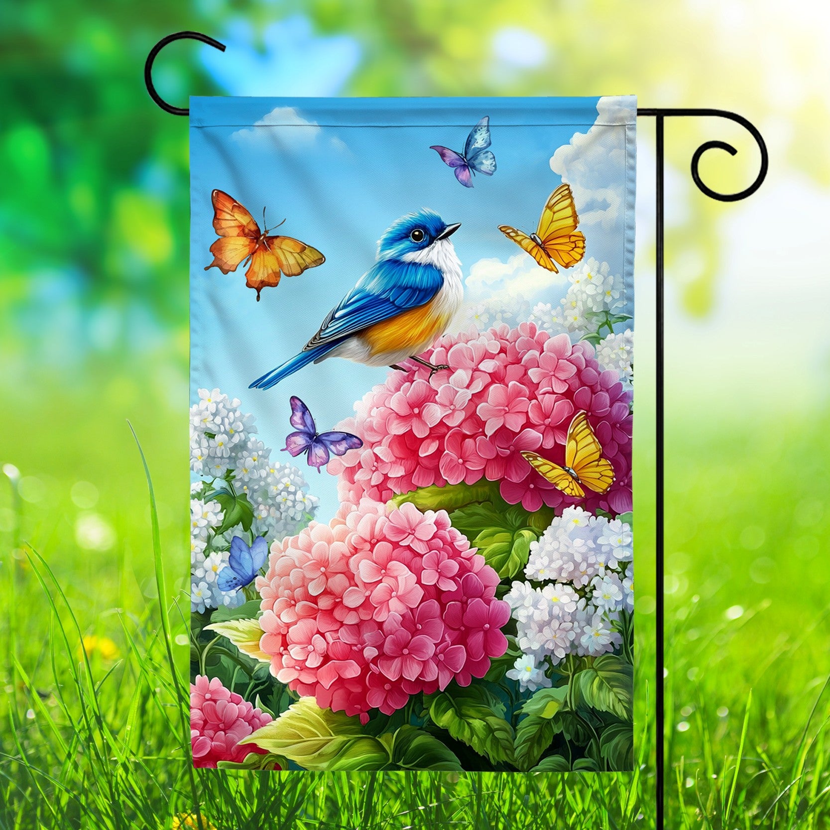 Custom Single-sided Small Size Garden Flag