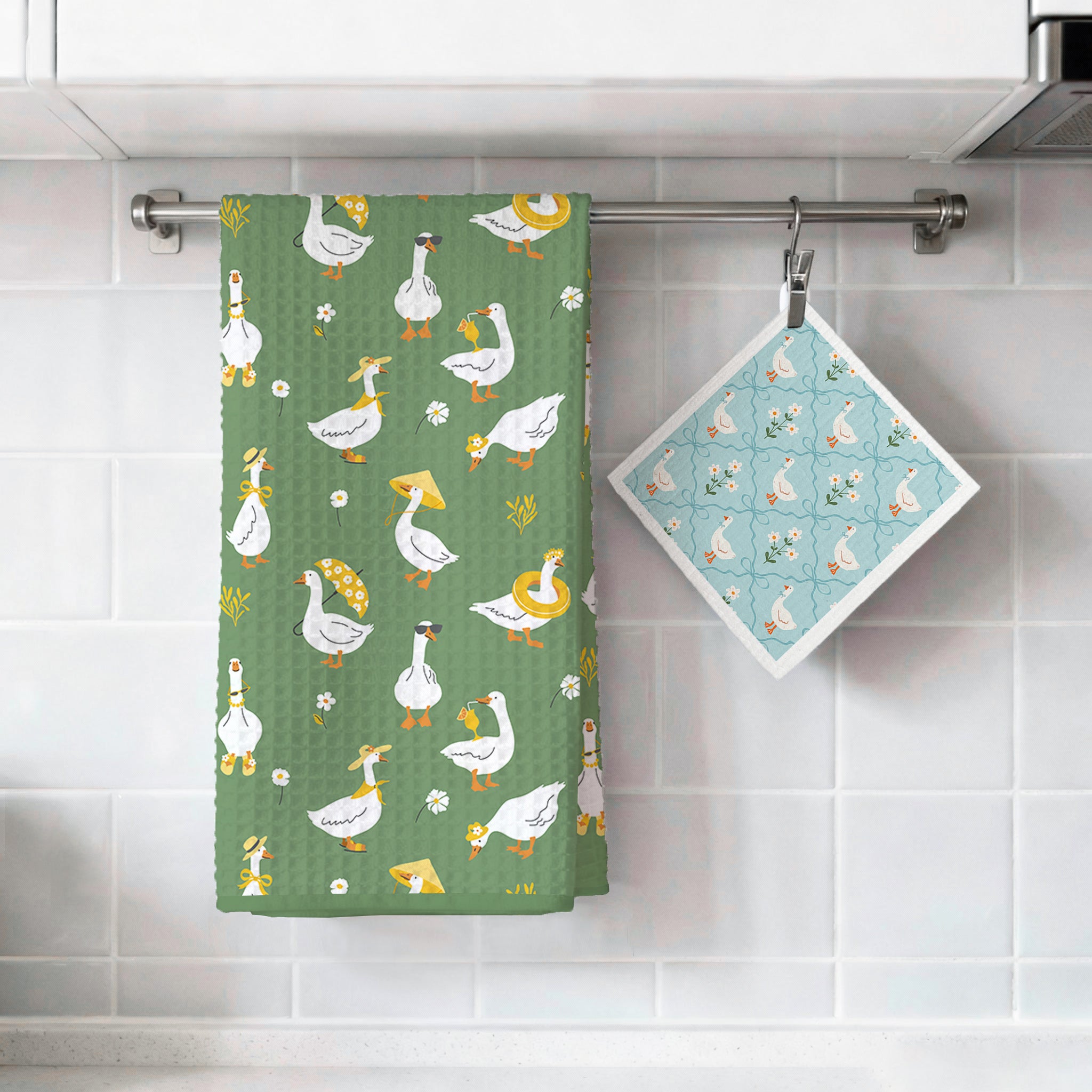 Low MOQ Custom Kitchen Towel & Dishcloth Set