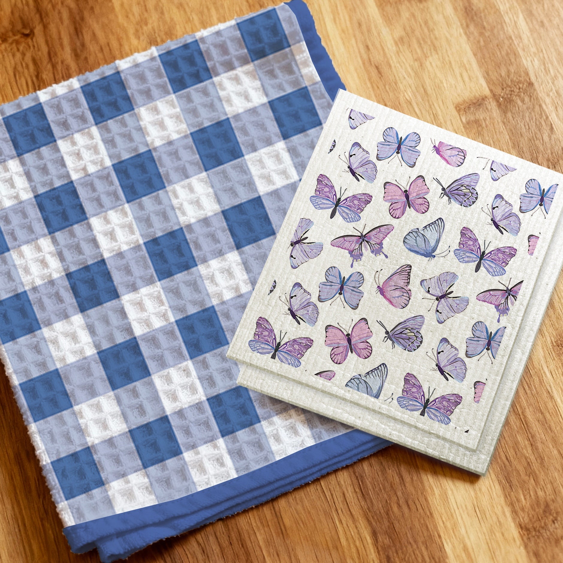 Eco-Friendly Kitchen Towel and Dishcloth Set