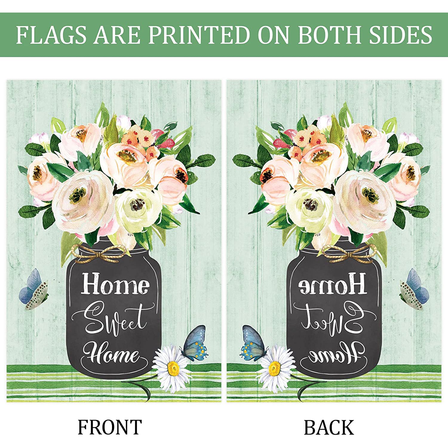 Custom Single-sided Small Size Garden Flag