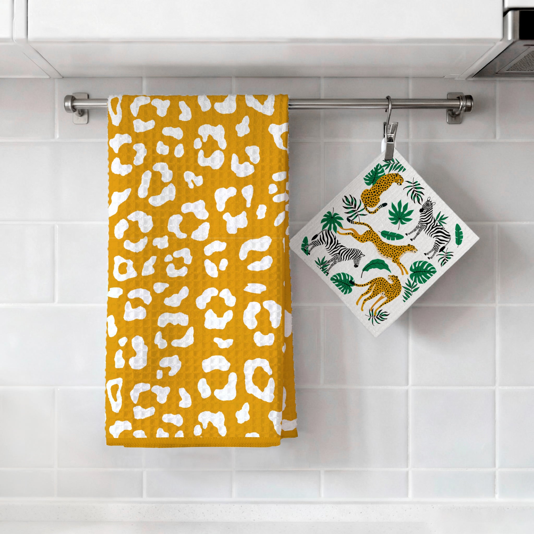 Branded Kitchen Towel & Dishcloth Set