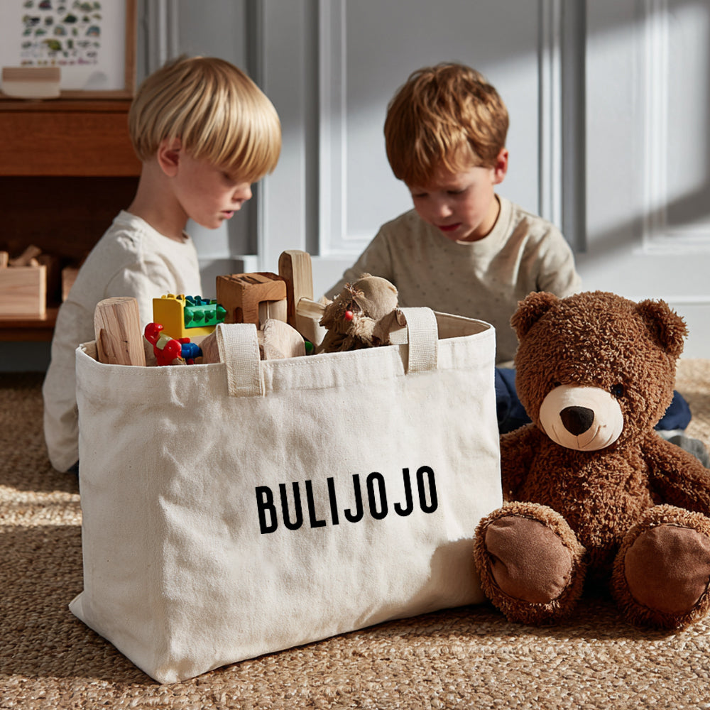 Custom Canvas Tote Bag - Horizontal Bottom and sides