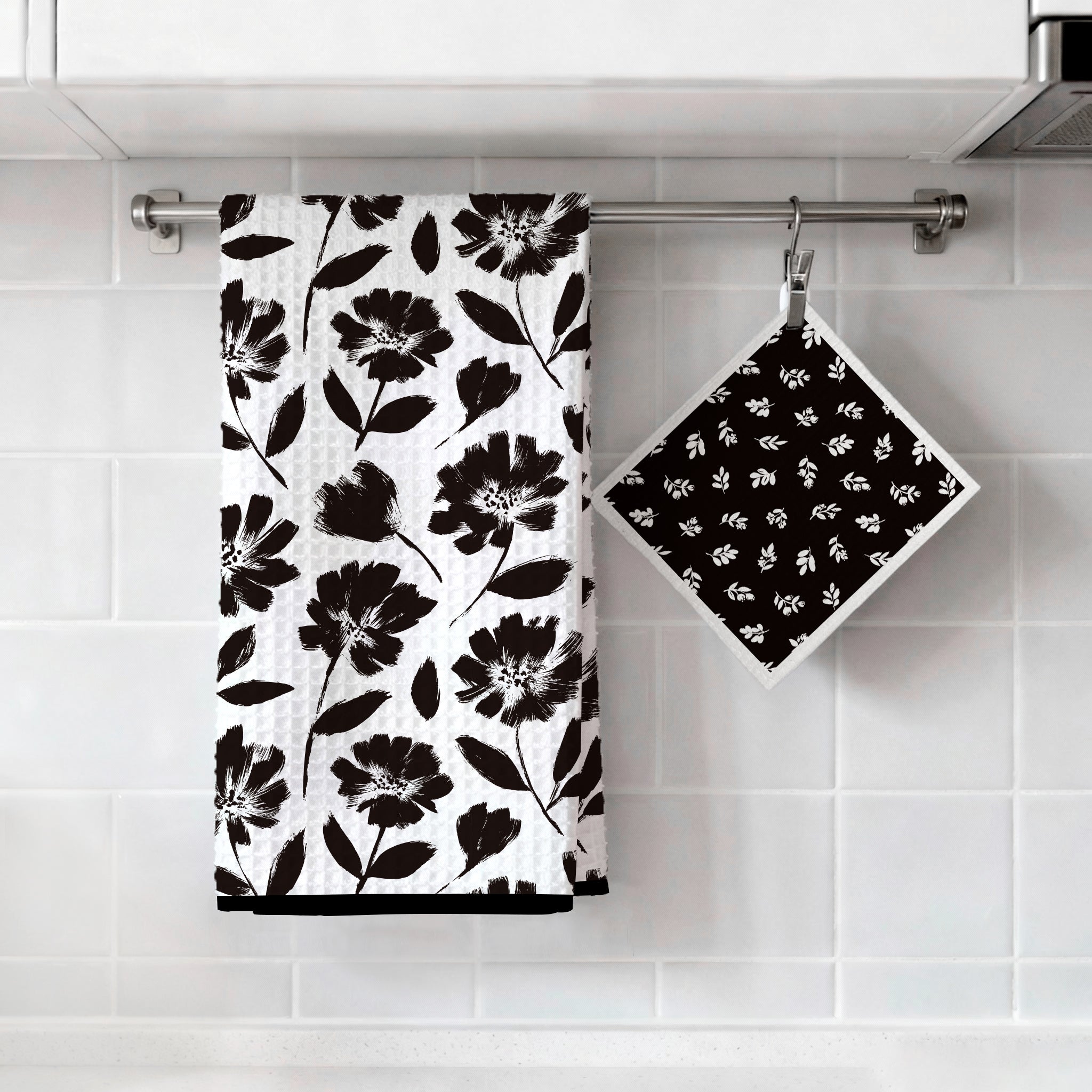 Branded Kitchen Towel & Dishcloth Set